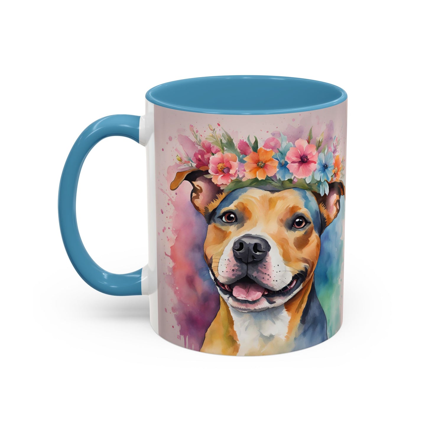 Staffordshire Bull Terrier 02 Accent Coffee Mug - Dog Lover Gift