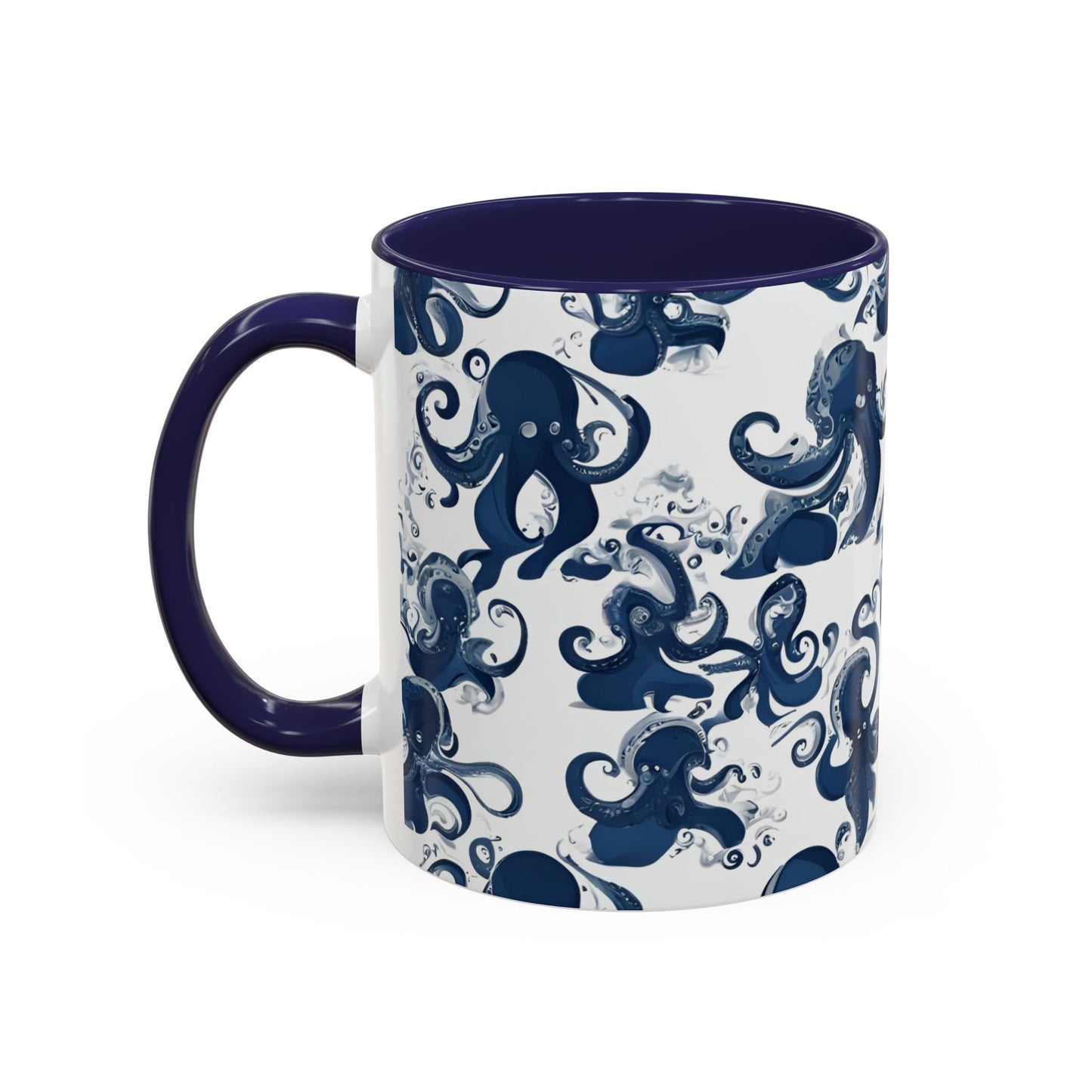 Octopus 3 Accent Coffee Mug (11oz)