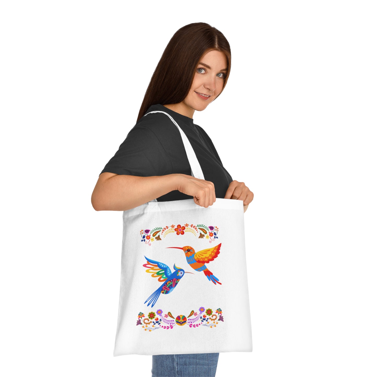 Funky birds 07 Cotton Tote