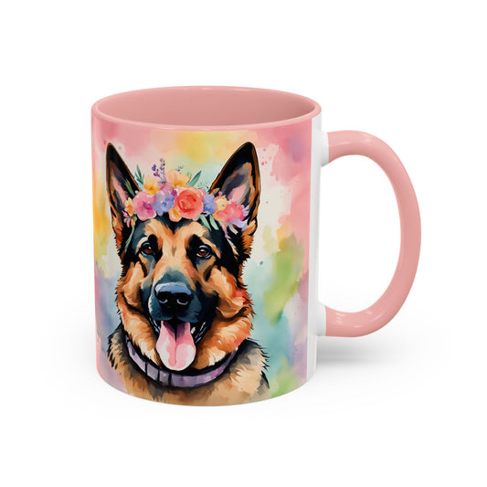 German Shepherd 01 Accent Coffee Mug - Dog Lover Gift