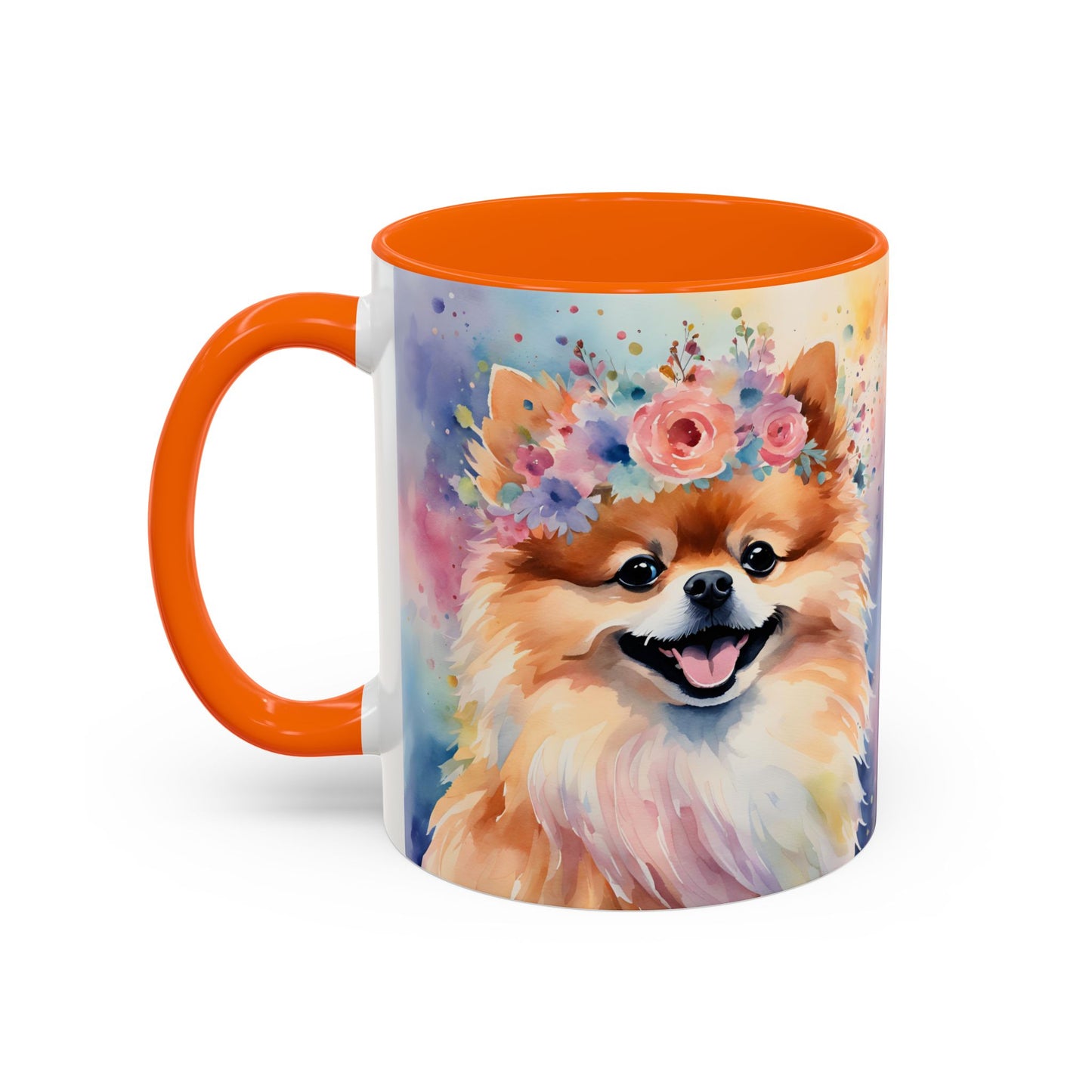 Pomeranian 04 Accent Coffee Mug - Dog Lover Gift
