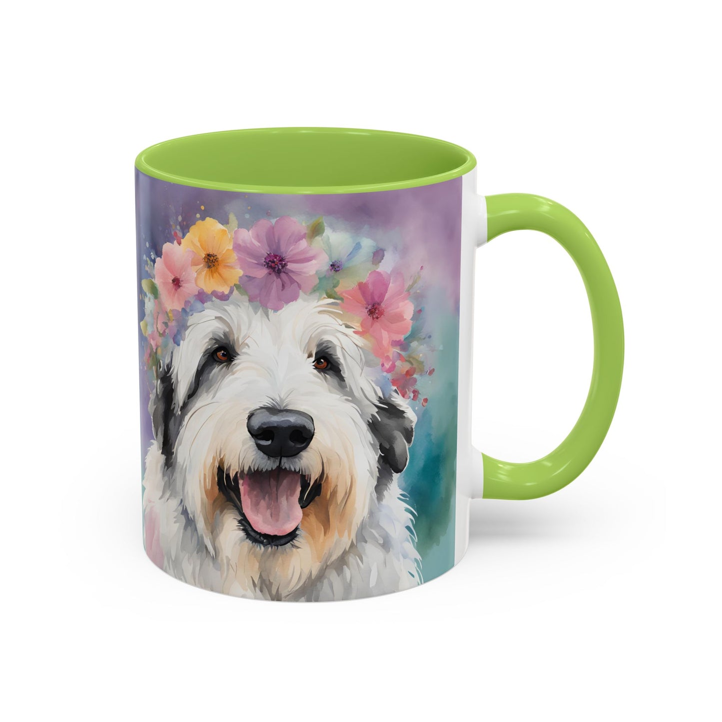 Bearded Collie 04 Accent Coffee Mug - Dog Lover Gift