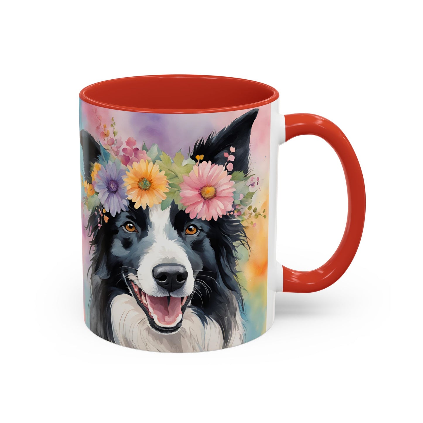 Border Collie 03 Accent Coffee Mug - Dog Lover Gift