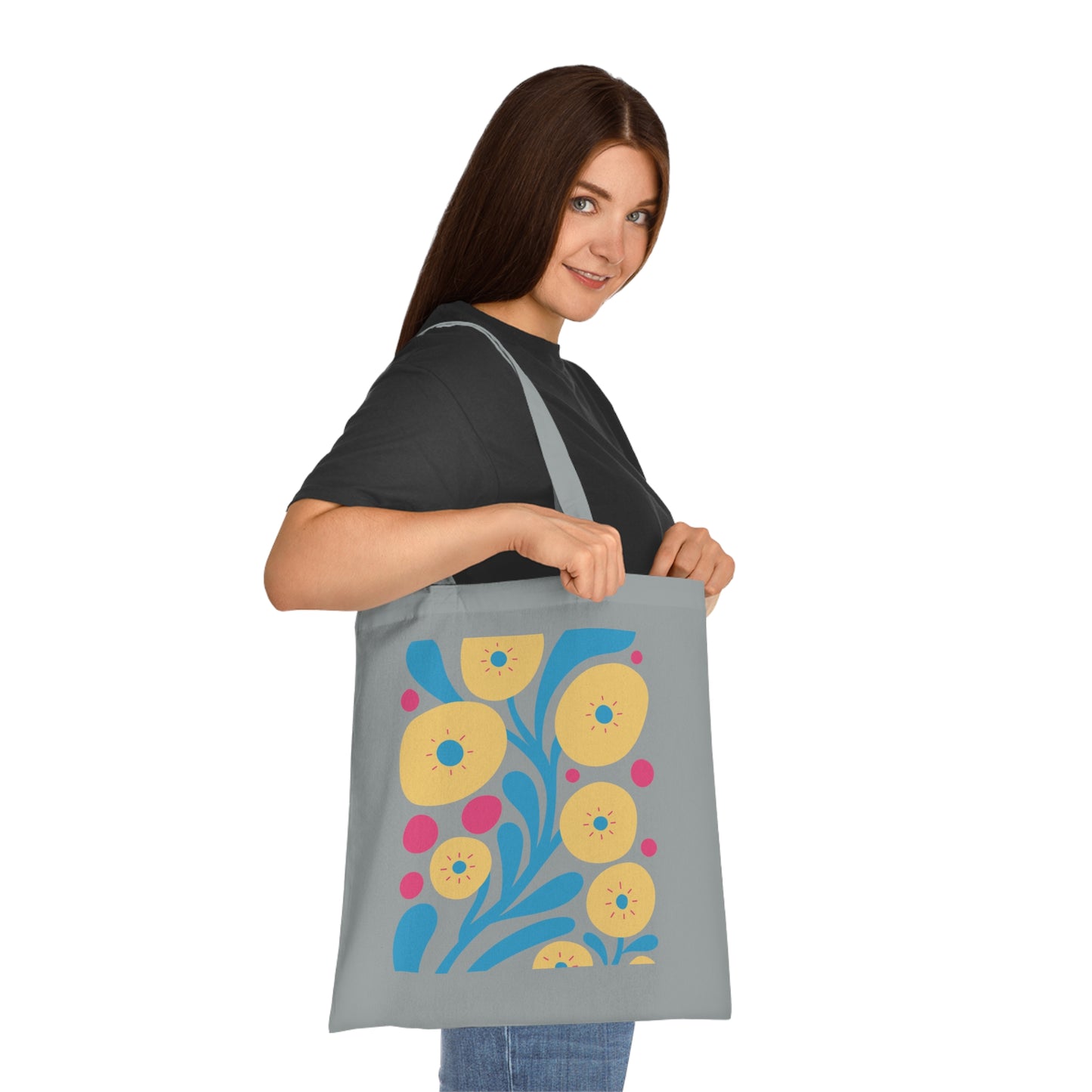 Abstract flowers 05 Cotton Tote