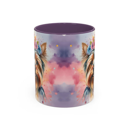 Yorkshire Terrier 01 Accent Coffee Mug - Dog Lover Gift