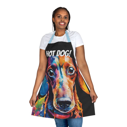 Multicolored Hot Dog Weiner Adult Apron (AOP)