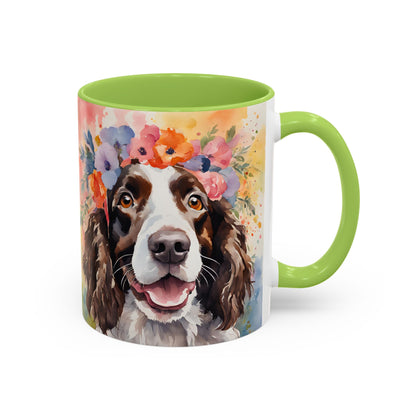 Springer Spaniel 03 Accent Coffee Mug - Dog Lover Gift