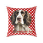 Personalized Valentine Springer Spaniel Poly Cushion/Pillow 5 sizes