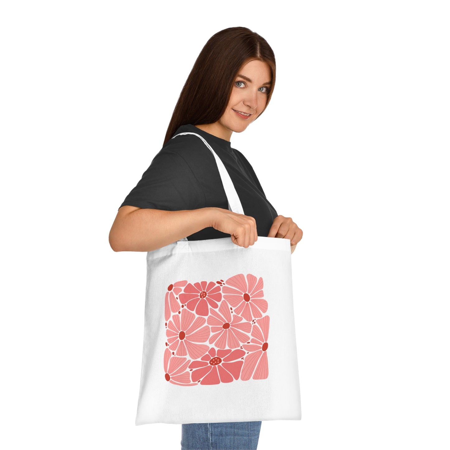 Abstract flowers 20 Cotton Tote