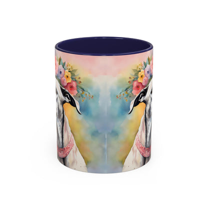 Greyhound 02 Accent Coffee Mug - Dog Lover Gift