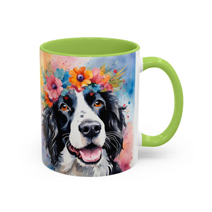 Springer Spaniel 02 Accent Coffee Mug - Dog Lover Gift