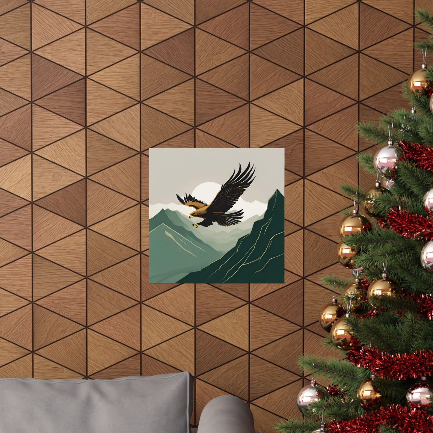 Lone Collection Eagle 1 Matte Square Posters