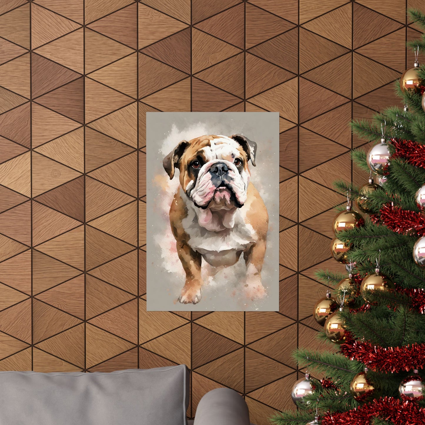 Dogs Bulldog 03 Matte Vertical Poster