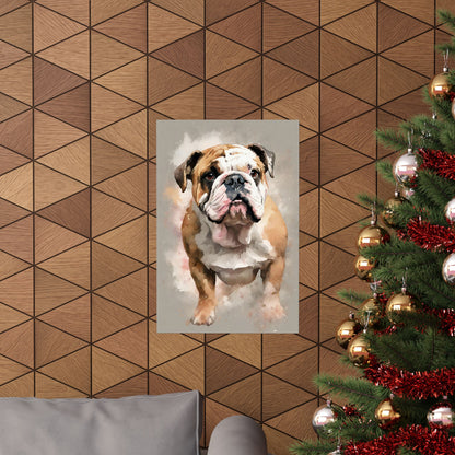 Dogs Bulldog 03 Matte Vertical Poster