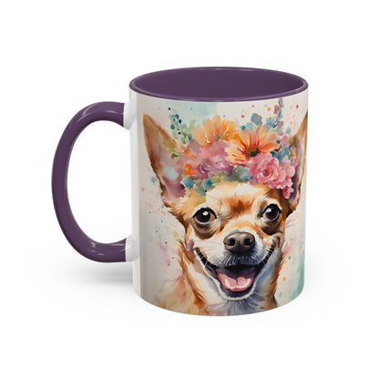 Chihuahua 02 Accent Coffee Mug - Dog Lover Gift