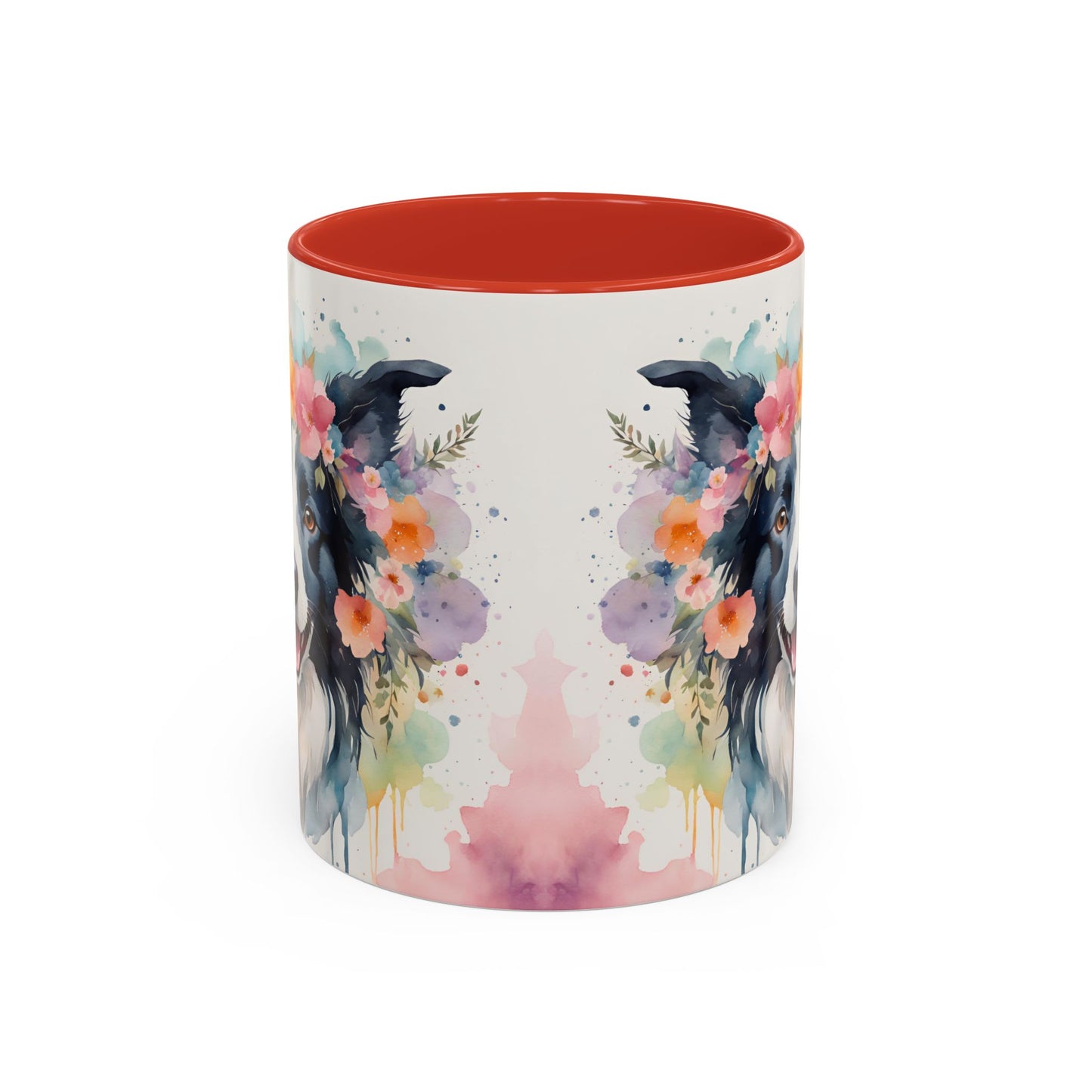 Border Collie 01 Accent Coffee Mug - Dog Lover Gift