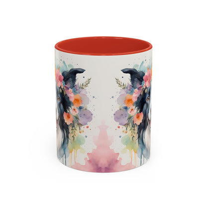 Border Collie 01 Accent Coffee Mug - Dog Lover Gift