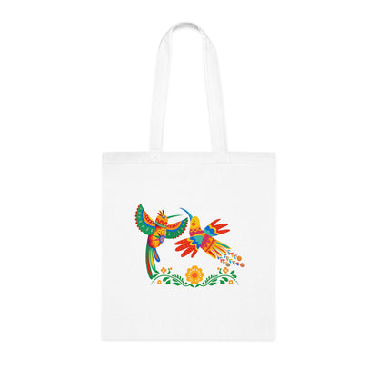 Funky birds 02 Cotton Tote