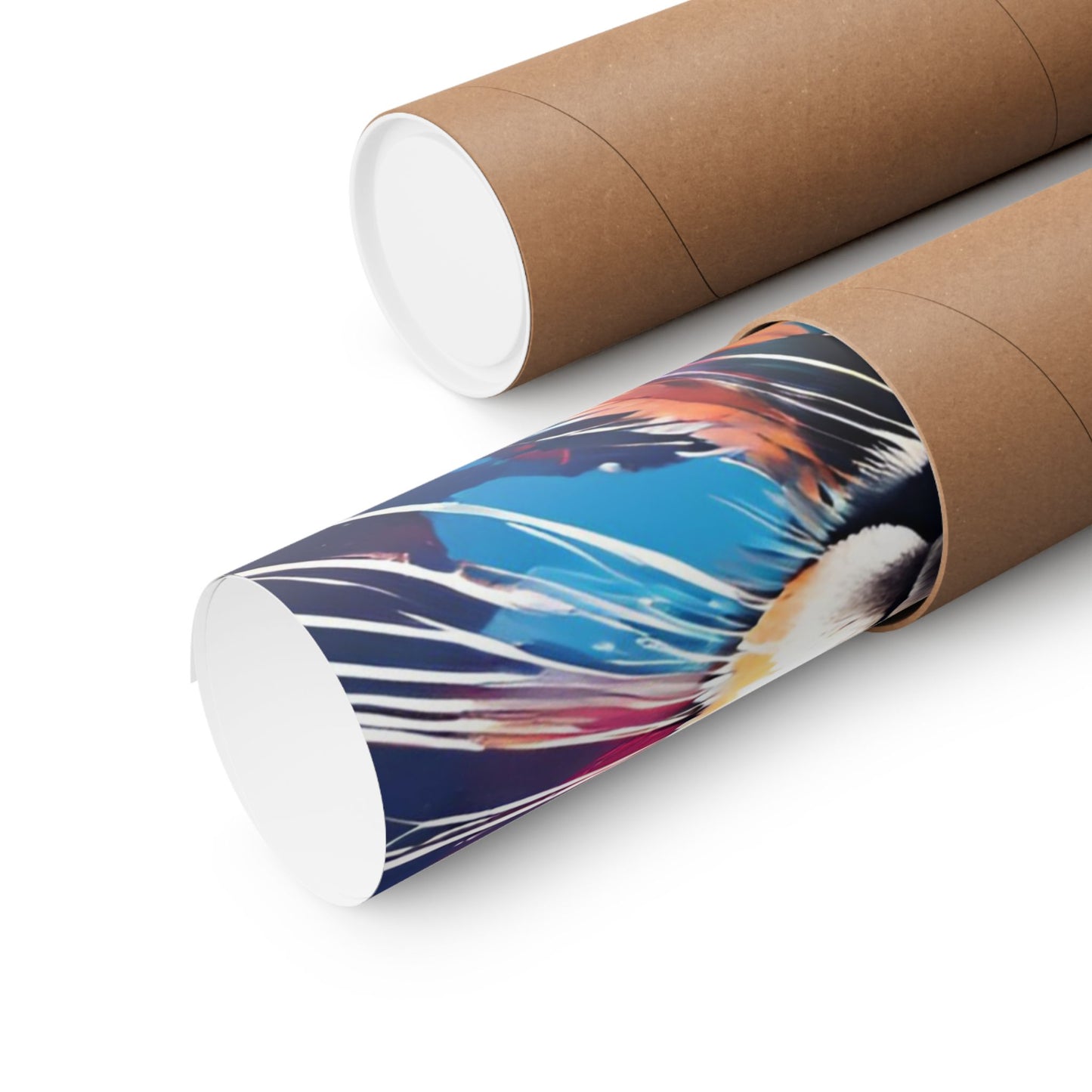 Multicolored Hare 3 Matte Vertical Poster