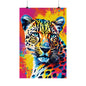 Multicolored Cheetah 1 Matte Vertical Poster