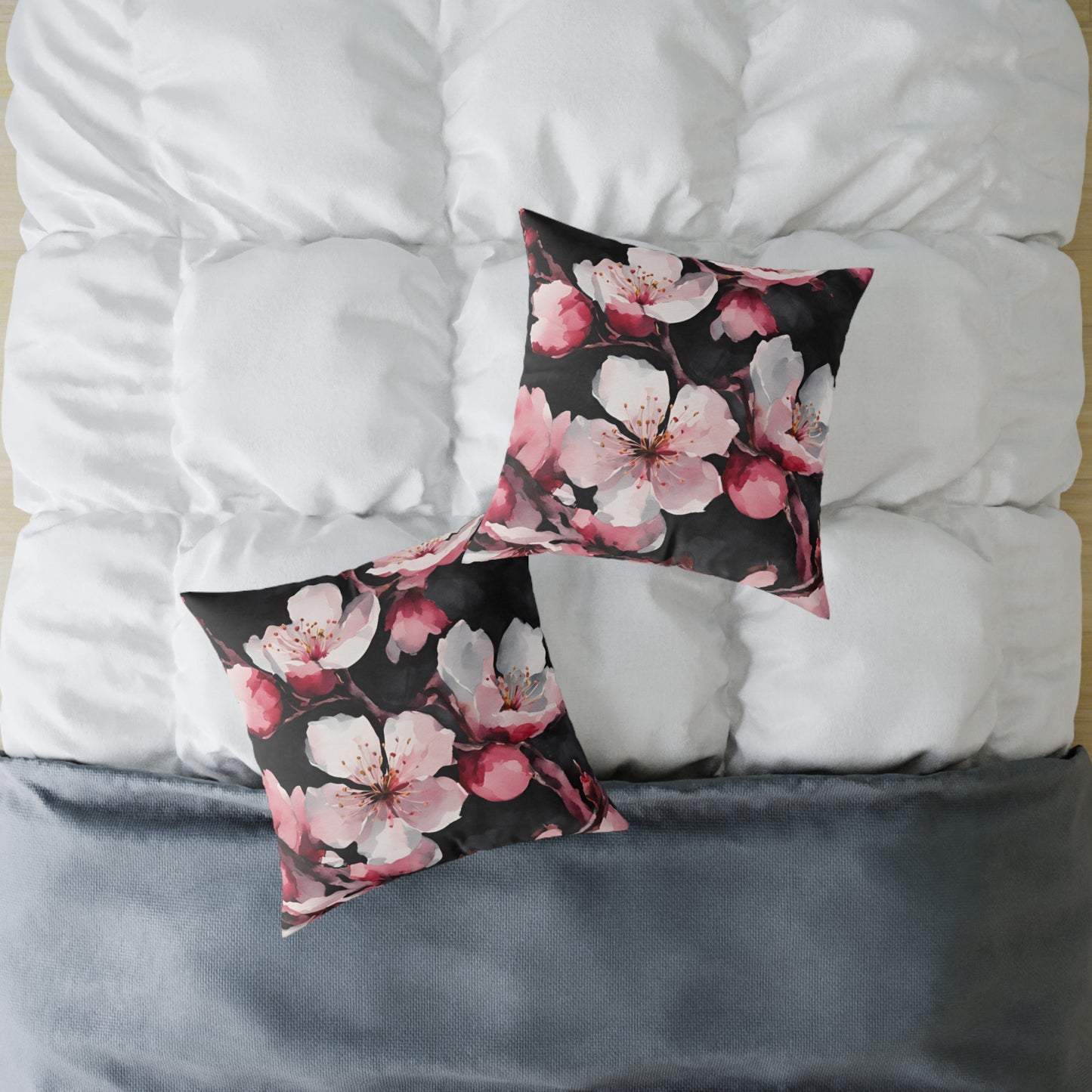 Cherry Blossom 01 Poly Pillow - Natures Beauty Design