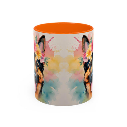 German Shepherd 02 Accent Coffee Mug - Dog Lover Gift