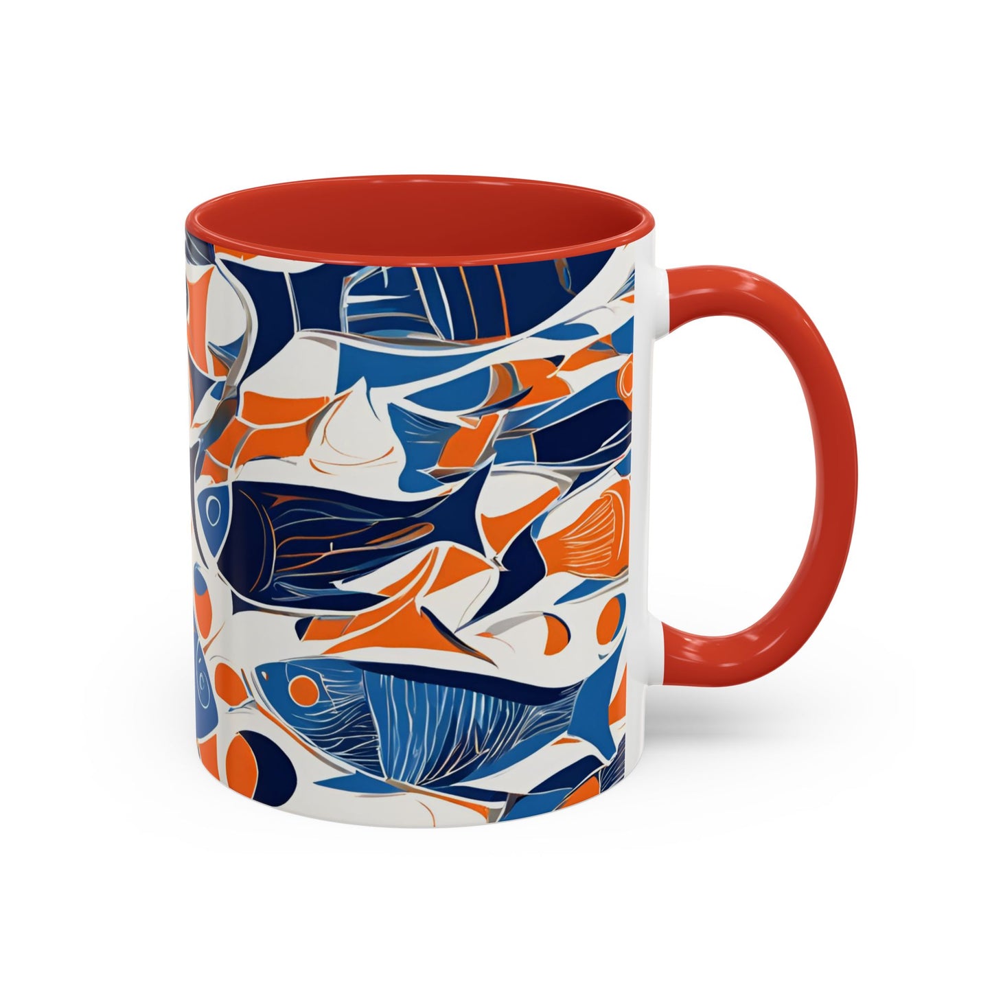 Orange Fish 06 Accent Coffee Mug (11oz)