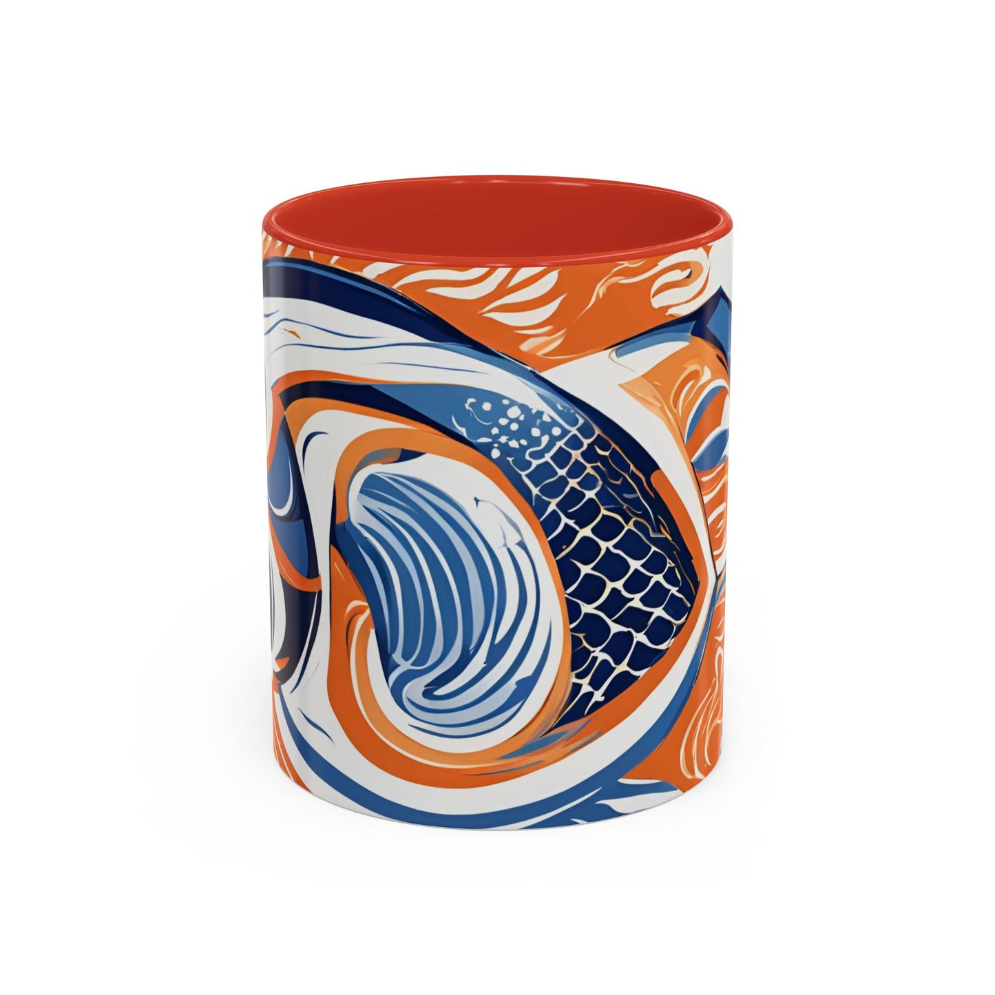Orange Fish 07 Accent Coffee Mug (11oz)