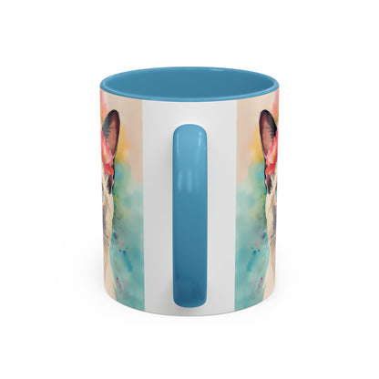 Floral Siamese Cat 04 Accent Coffee Mug - 11oz Perfect for Cat Lovers & Gifts