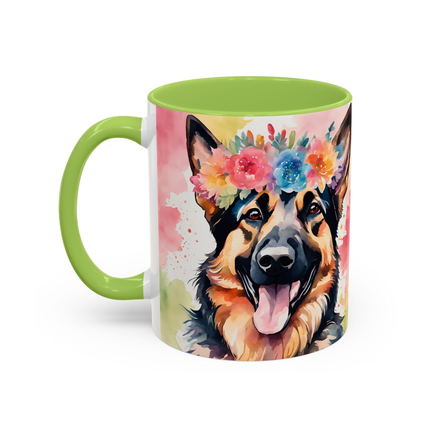 German Shepherd 03 Accent Coffee Mug - Dog Lover Gift