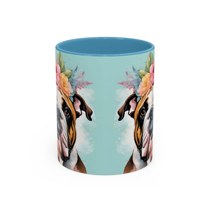 British Bulldog 02 Accent Coffee Mug - Dog Lover Gift