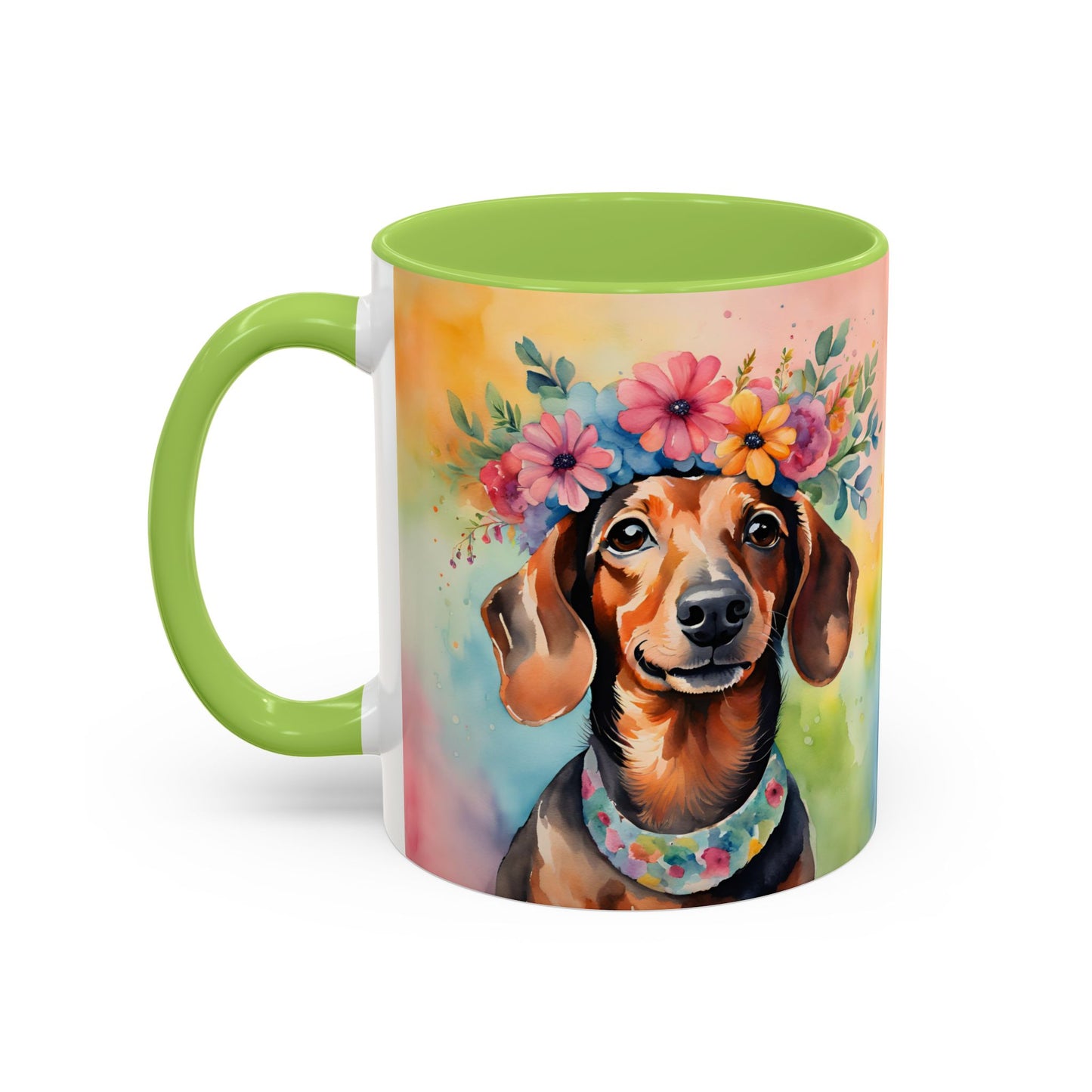 Dachshund 04 Accent Coffee Mug - Dog Lover Gift