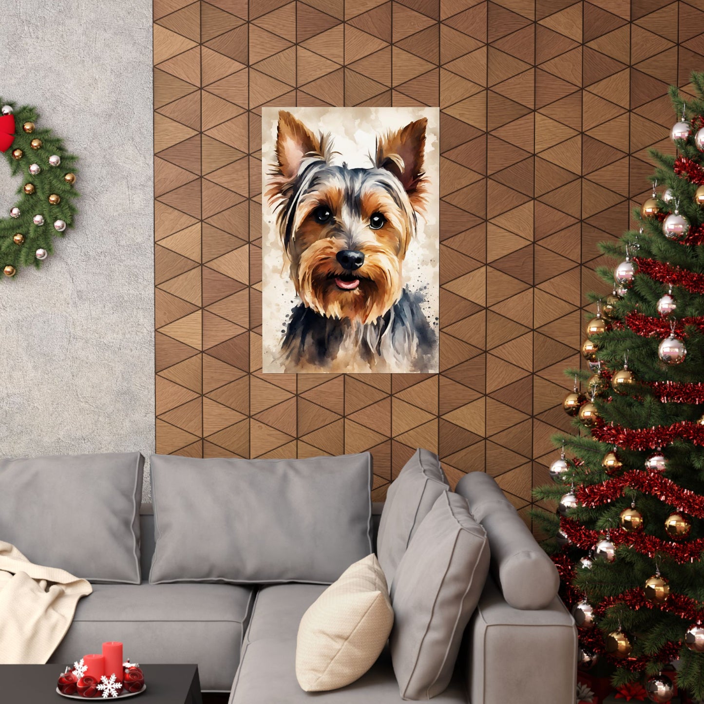 Dogs Yorkshire Terrier 03 Matte Vertical Poster