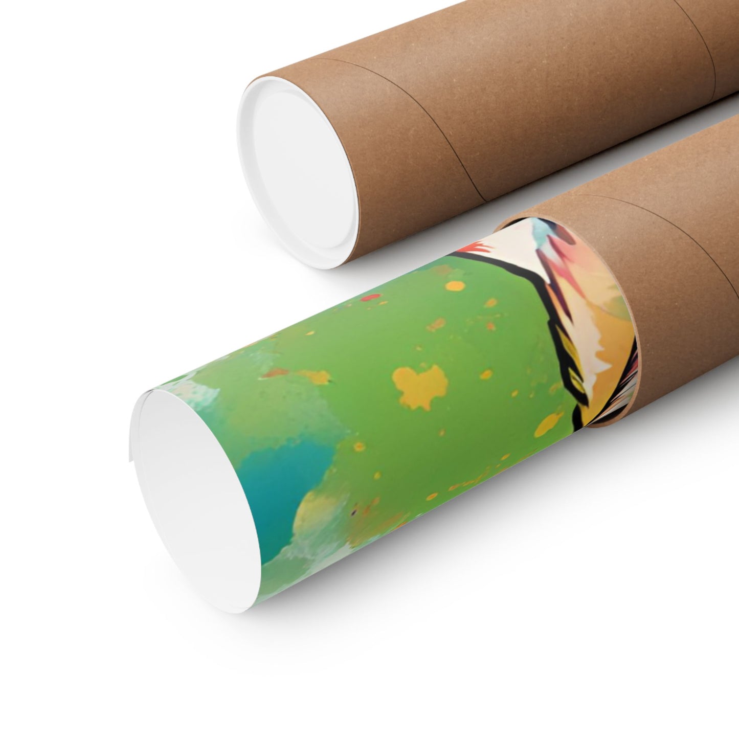 Multicolored Labrador 4 Matte Vertical Poster