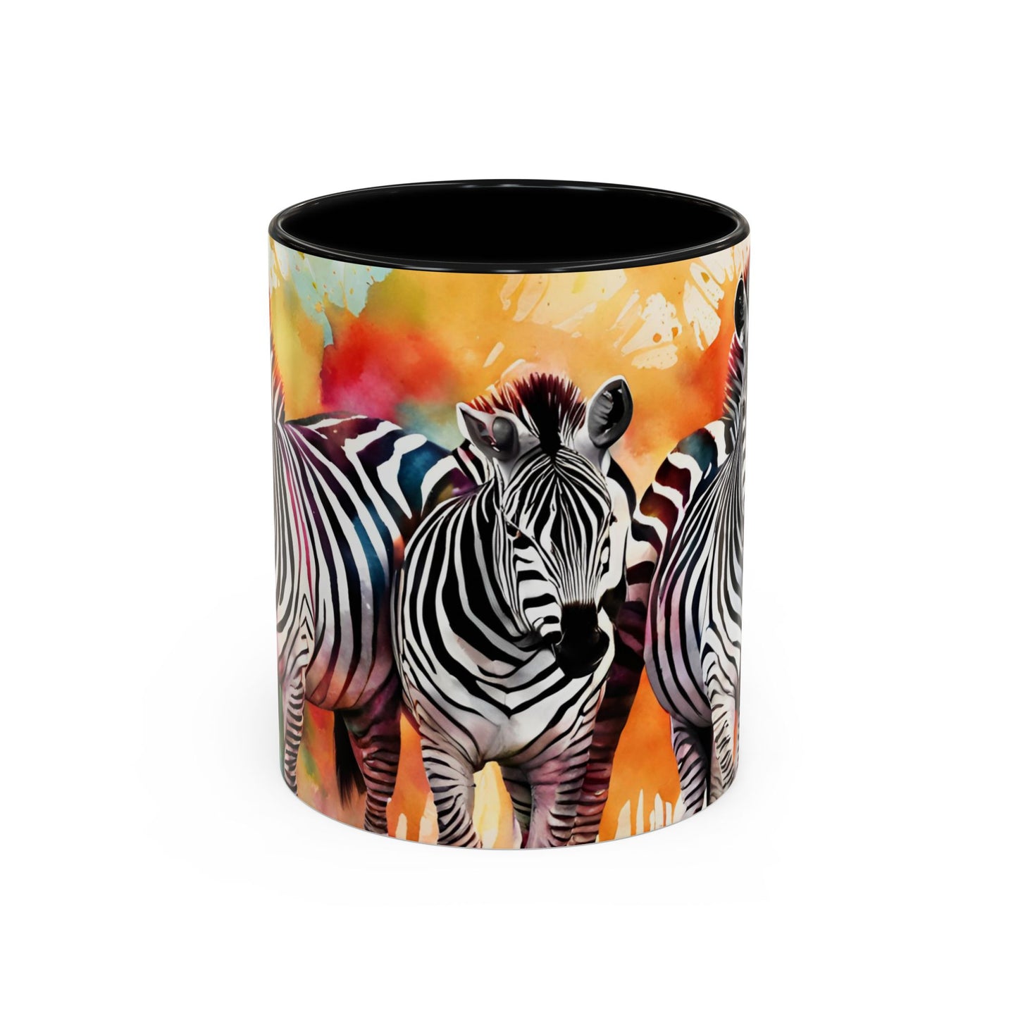 Multicoloured Zebra 1 Accent Mug 11oz