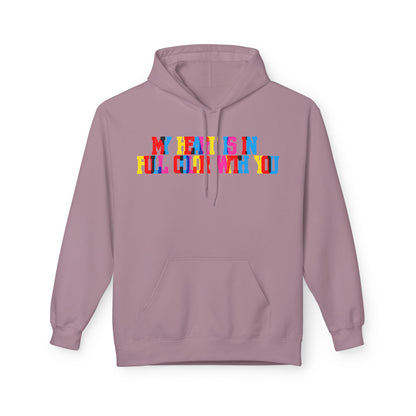My Heart Is In Full Color With You Unisex Valentines Hoodie