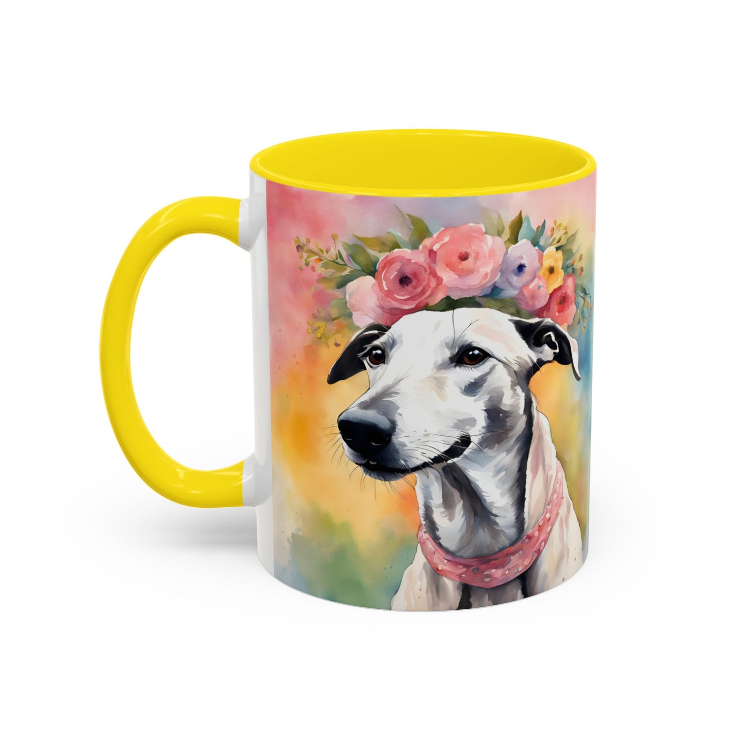 Greyhound 02 Accent Coffee Mug - Dog Lover Gift