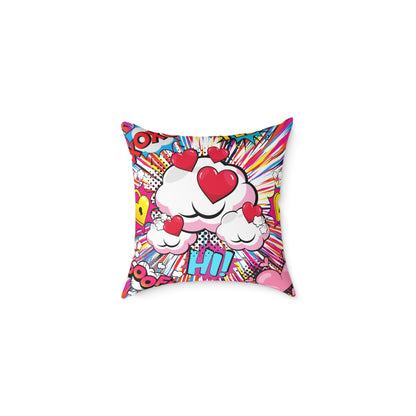 Hi! Pop Art Poly Pillow