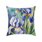 Irises 01 Poly Pillow - Natures Beauty Design