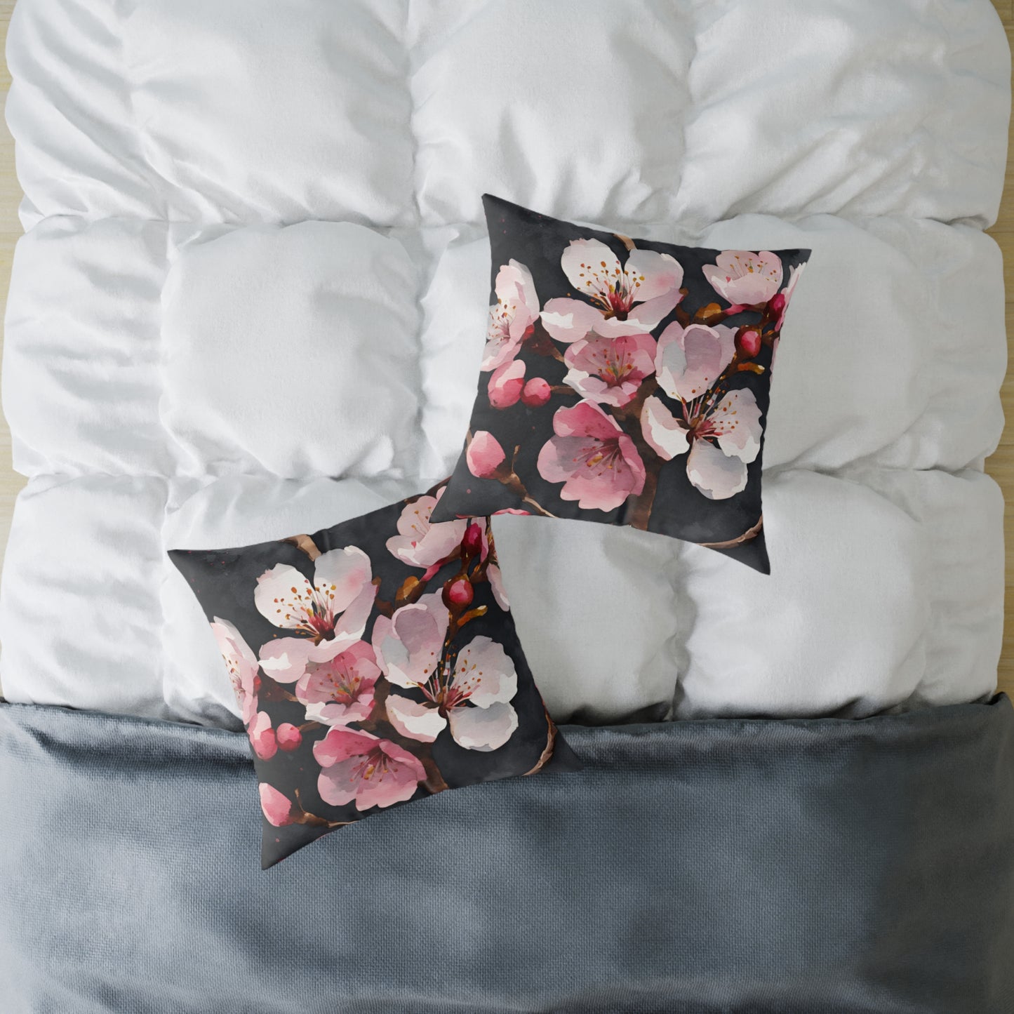 Cherry Blossom 02 Poly Pillow - Natures Beauty Design