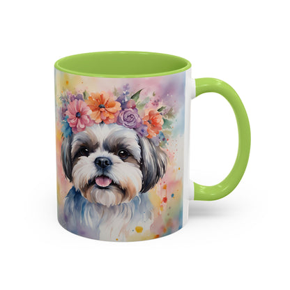 Shih Tzu 04 Accent Coffee Mug - Dog Lover Gift