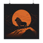 Lone Collection Lion 11 Matte Square Posters