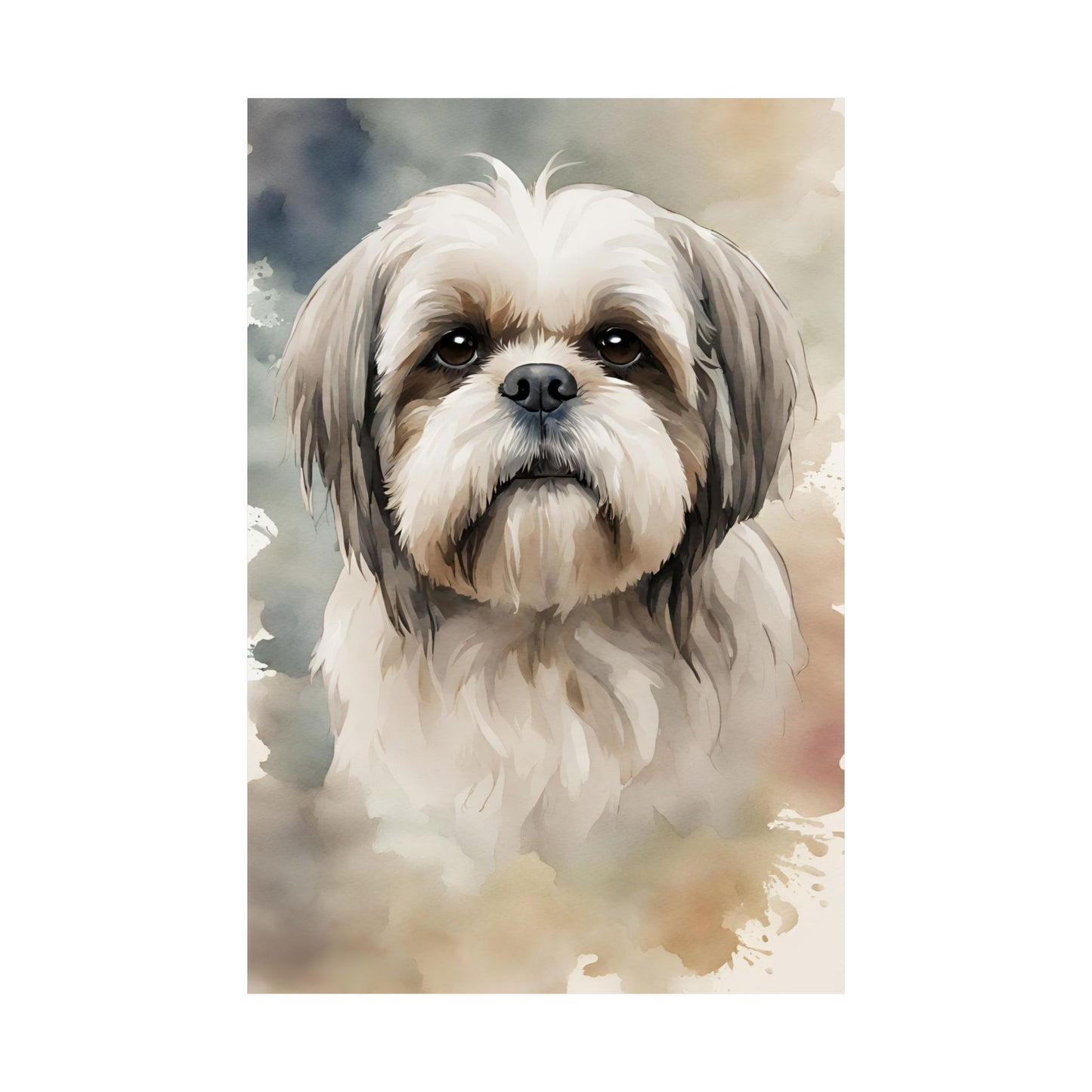 Dogs Shih Tzu 02 Matte Vertical Poster