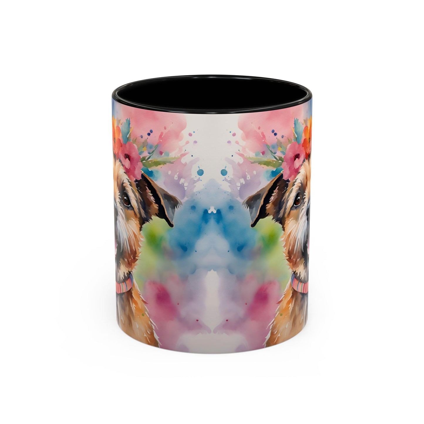 Border Terrier 04 Accent Coffee Mug - Dog Lover Gift