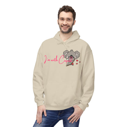 I’m With Cupid Unisex Valentines Hoodie