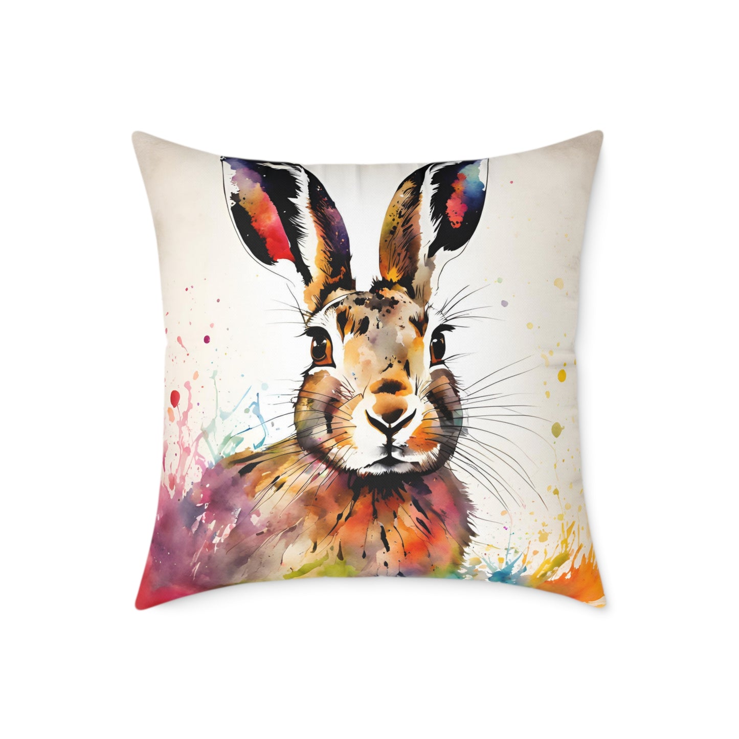 Hare 02 Poly Pillow - Natures Beauty Design