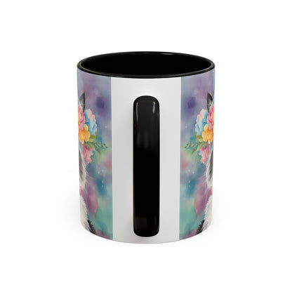 Floral Rag Doll Cat 04 Accent Coffee Mug - 11oz Perfect for Cat Lovers & Gifts