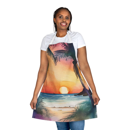 Tropical Sunset 02 Apron 5-Color Straps