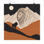 Lone Collection Lion 2 Matte Square Posters