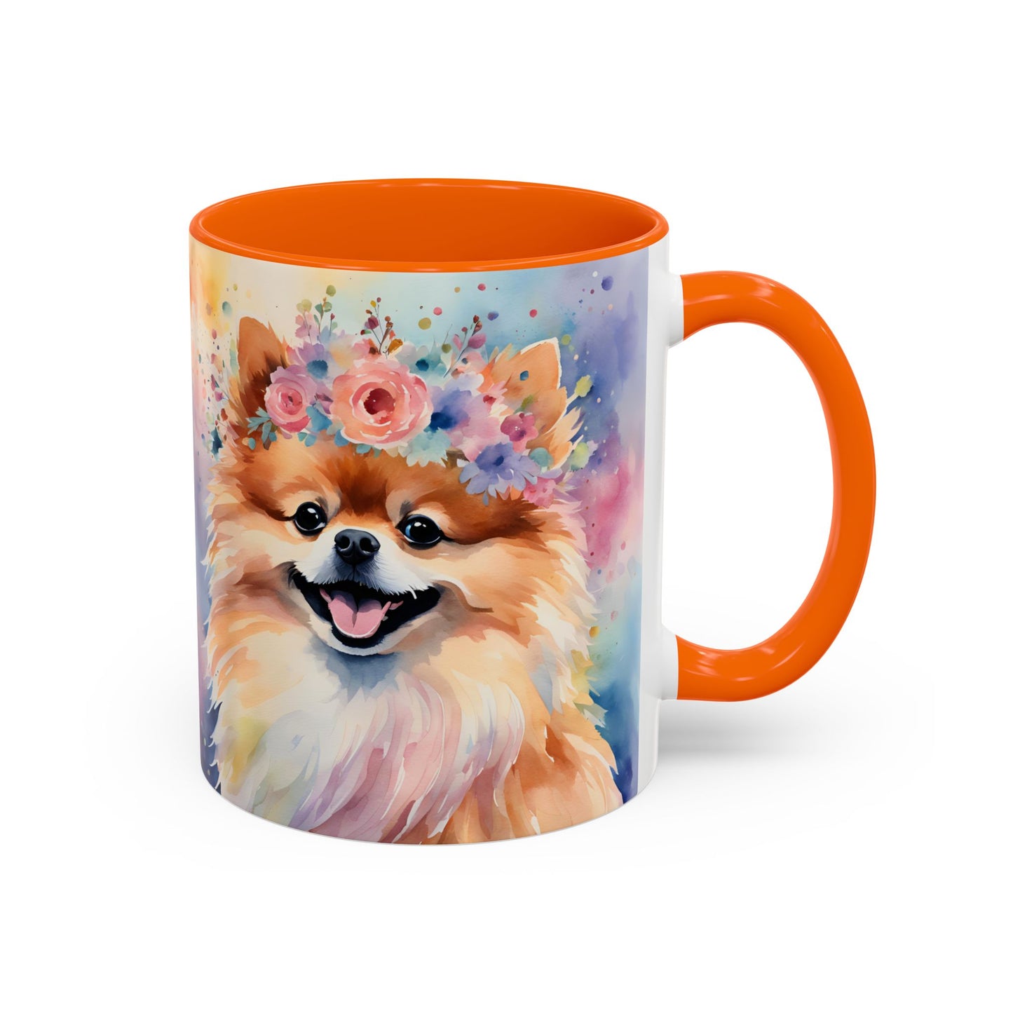 Pomeranian 04 Accent Coffee Mug - Dog Lover Gift